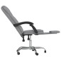 vidaXL Silla de oficina reclinable de tela gris claro vidaXL Silla de oficina reclinable de tela gris claro