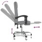 vidaXL Silla de oficina reclinable de tela gris claro vidaXL Silla de oficina reclinable de tela gris claro