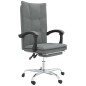 vidaXL Silla de oficina reclinable de tela gris oscuro vidaXL Silla de oficina reclinable de tela gris oscuro