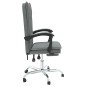 vidaXL Silla de oficina reclinable de tela gris oscuro vidaXL Silla de oficina reclinable de tela gris oscuro
