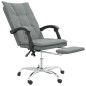 vidaXL Silla de oficina reclinable de tela gris oscuro vidaXL Silla de oficina reclinable de tela gris oscuro