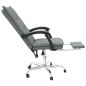 vidaXL Silla de oficina reclinable de tela gris oscuro vidaXL Silla de oficina reclinable de tela gris oscuro