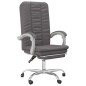 vidaXL Silla de oficina reclinable cuero sintético gris vidaXL Silla de oficina reclinable cuero sintético gris