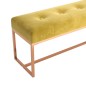 vidaXL Banco de terciopelo amarillo mostaza 110x36x45 cm vidaXL Banco de terciopelo amarillo mostaza 110x36x45 cm
