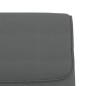 vidaXL Banco de cuero sintético gris 100x64x80 cm