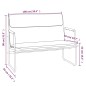 vidaXL Banco de cuero sintético gris 100x64x80 cm