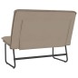 vidaXL Banco de cuero sintético color capuchino 100x75x76 cm vidaXL Banco de cuero sintético color capuchino 100x75x76 cm