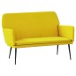 vidaXL Banco de terciopelo amarillo 108x79x79 cm vidaXL Banco de terciopelo amarillo 108x79x79 cm