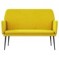 vidaXL Banco de terciopelo amarillo 108x79x79 cm vidaXL Banco de terciopelo amarillo 108x79x79 cm