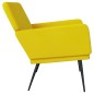 vidaXL Banco de terciopelo amarillo 108x79x79 cm vidaXL Banco de terciopelo amarillo 108x79x79 cm