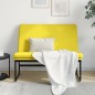 vidaXL Banco de tela amarillo claro 100x75x76 cm vidaXL Banco de tela amarillo claro 100x75x76 cm