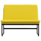vidaXL Banco de tela amarillo claro 100x75x76 cm vidaXL Banco de tela amarillo claro 100x75x76 cm