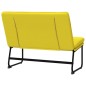 vidaXL Banco de tela amarillo claro 100x75x76 cm vidaXL Banco de tela amarillo claro 100x75x76 cm