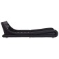 vidaXL Estructura de cama con LED cuero sintético negro 100x200 cm vidaXL Estructura de cama con LED cuero sintético negro 100x200 cm