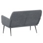 vidaXL Banco de terciopelo gris oscuro 108x79x79 cm vidaXL Banco de terciopelo gris oscuro 108x79x79 cm