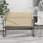 vidaXL Banco de tela color crema 100x64x80 cm vidaXL Banco de tela color crema 100x64x80 cm
