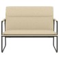 vidaXL Banco de tela color crema 100x64x80 cm vidaXL Banco de tela color crema 100x64x80 cm