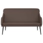vidaXL Banco de cuero sintético marrón 110x76x80 cm vidaXL Banco de cuero sintético marrón 110x76x80 cm