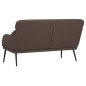 vidaXL Banco de cuero sintético marrón 110x76x80 cm vidaXL Banco de cuero sintético marrón 110x76x80 cm
