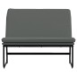 vidaXL Banco de tela gris oscuro 100x75x76 cm vidaXL Banco de tela gris oscuro 100x75x76 cm