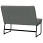 vidaXL Banco de tela gris oscuro 100x75x76 cm vidaXL Banco de tela gris oscuro 100x75x76 cm