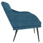 vidaXL Banco de terciopelo azul 110x76x80 cm vidaXL Banco de terciopelo azul 110x76x80 cm