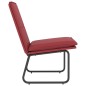 vidaXL Sillón de cuero sintético rojo tinto 54x75x76 cm vidaXL Sillón de cuero sintético rojo tinto 54x75x76 cm