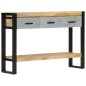 vidaXL Mesa consola madera maciza de mango rugosa 110x30x76 cm vidaXL Mesa consola madera maciza de mango rugosa 110x30x76 cm