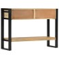 vidaXL Mesa consola madera maciza de mango rugosa 110x30x76 cm vidaXL Mesa consola madera maciza de mango rugosa 110x30x76 cm