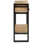 vidaXL Mesa consola madera maciza de mango rugosa 110x30x76 cm vidaXL Mesa consola madera maciza de mango rugosa 110x30x76 cm