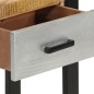 vidaXL Mesa consola madera maciza de mango rugosa 110x30x76 cm vidaXL Mesa consola madera maciza de mango rugosa 110x30x76 cm