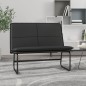 vidaXL Banco de cuero sintético negro 100x75x76 cm vidaXL Banco de cuero sintético negro 100x75x76 cm
