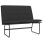 vidaXL Banco de cuero sintético negro 100x75x76 cm vidaXL Banco de cuero sintético negro 100x75x76 cm