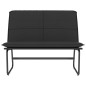 vidaXL Banco de cuero sintético negro 100x75x76 cm vidaXL Banco de cuero sintético negro 100x75x76 cm
