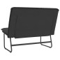 vidaXL Banco de cuero sintético negro 100x75x76 cm vidaXL Banco de cuero sintético negro 100x75x76 cm