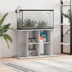 vidaXL Soporte de acuario madera ingeniería gris hormigón 100x40x60 cm