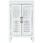 vidaXL Aparador madera maciza de acacia blanco 55x30x90 cm vidaXL Aparador madera maciza de acacia blanco 55x30x90 cm