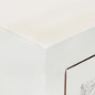 vidaXL Aparador madera maciza de acacia blanco 55x30x90 cm vidaXL Aparador madera maciza de acacia blanco 55x30x90 cm