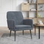 vidaXL Sillón de terciopelo gris oscuro 62x79x79 cm vidaXL Sillón de terciopelo gris oscuro 62x79x79 cm