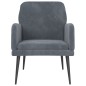 vidaXL Sillón de terciopelo gris oscuro 62x79x79 cm vidaXL Sillón de terciopelo gris oscuro 62x79x79 cm