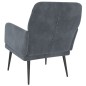 vidaXL Sillón de terciopelo gris oscuro 62x79x79 cm vidaXL Sillón de terciopelo gris oscuro 62x79x79 cm