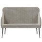 vidaXL Banco de terciopelo gris claro 110x76x80 cm vidaXL Banco de terciopelo gris claro 110x76x80 cm