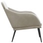 vidaXL Banco de terciopelo gris claro 110x76x80 cm vidaXL Banco de terciopelo gris claro 110x76x80 cm