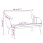 vidaXL Banco de terciopelo gris claro 110x76x80 cm vidaXL Banco de terciopelo gris claro 110x76x80 cm