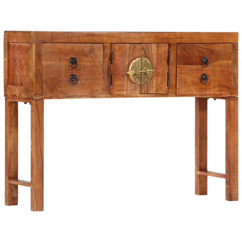 vidaXL Mesa consola madera maciza de acacia rugosa 120x32x80 cm vidaXL Mesa consola madera maciza de acacia rugosa 120x32x80 cm