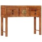vidaXL Mesa consola madera maciza de acacia rugosa 120x32x80 cm vidaXL Mesa consola madera maciza de acacia rugosa 120x32x80 cm