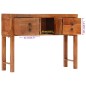 vidaXL Mesa consola madera maciza de acacia rugosa 120x32x80 cm vidaXL Mesa consola madera maciza de acacia rugosa 120x32x80 cm