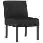 vidaXL Silla tapizada de tela negro vidaXL Silla tapizada de tela negro