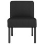 vidaXL Silla tapizada de tela negro vidaXL Silla tapizada de tela negro