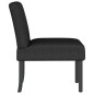 vidaXL Silla tapizada de tela negro vidaXL Silla tapizada de tela negro